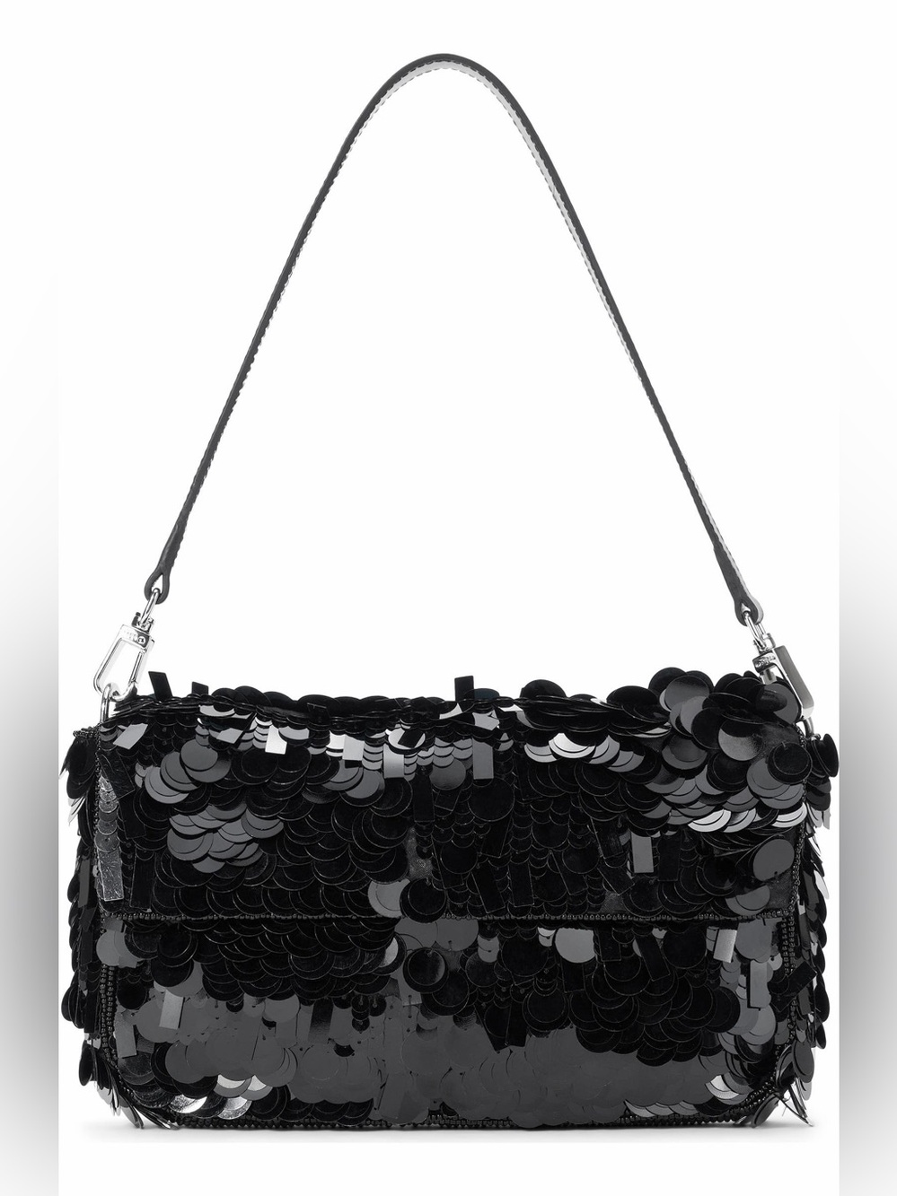 Staud | Timmy convertible shoulder bag with black sequins